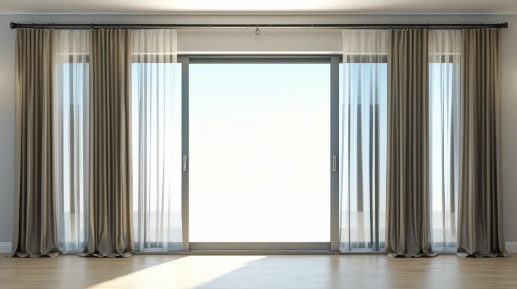 Curtain Rod Size for Sliding Glass Door