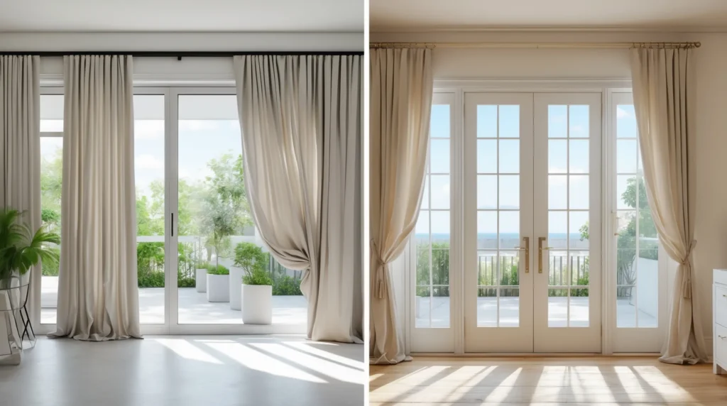 Curtain Size for Sliding Door vs. Patio Door Curtains Size